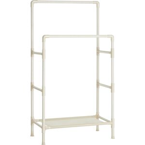 SONGMICS Dvojitý šatní věšák Lucaro 157 cm bílý obraz