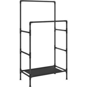 SONGMICS Dvojitý věšák na oblečení Lucaro 157 cm černý obraz