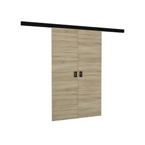 ADRK Dvoukřídlé posuvné interiérové dveře TOPPONA 152x205 cm dub sonoma obraz