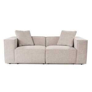 Hanah Home Dvoumístná pohovka Lora 220 cm mocha obraz