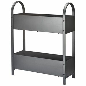 HowHomely Dvoupatrový kovový květináč Urban 75 cm šedý obraz