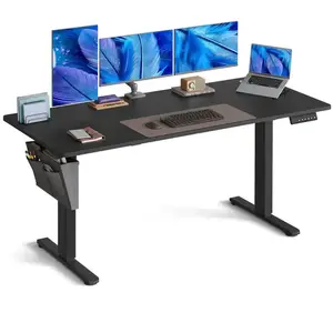 SONGMICS Elektricky nastavitelný psací stůl Vasagle Foral 160 cm černý obraz