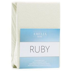 Restilo Froté prostěradlo s gumou Amelia Home Ruby ecru, velikost 100-120x200 obraz