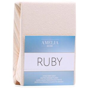 Restilo Froté prostěradlo s gumou AmeliaHome Ruby světle béžové, velikost 120-140x200+30 obraz