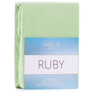 Restilo Froté prostěradlo s gumou AmeliaHome Ruby světle zelené, velikost 120-140x200 obraz