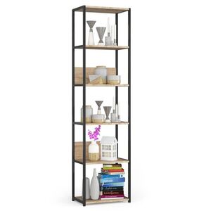 Ak furniture Industriální regál Lamon 50 cm černá/dub sonoma obraz