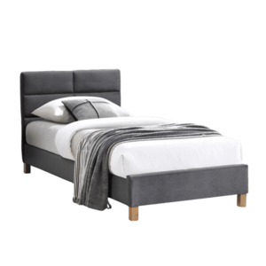 Signal Jednolůžková čalouněná postel Sierra 90x200 Velvet 150 šedá obraz