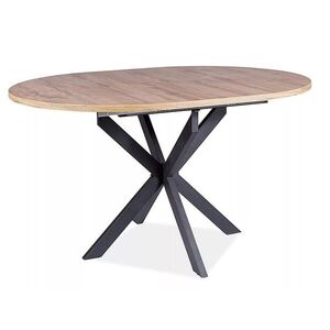 Signal Jídelní rozkládací stůl Gaston 100/135 cm dub Artisan/černý obraz
