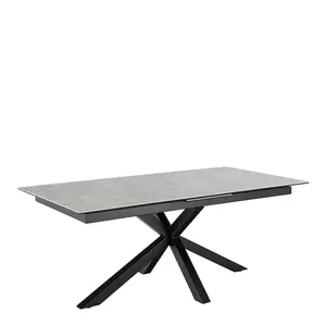 Actona Jídelní rozkládací stůl Heaven 200/240 cm šedý/černý obraz