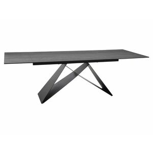 Signal Jídelní rozkládací stůl Westin 160/240 cm keramika černý/šedý obraz