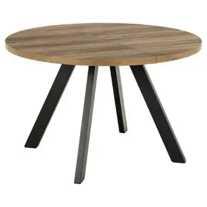 Actona Jídelní rozkládací stůl Zalida 120/210 cm dub amber/černý obraz