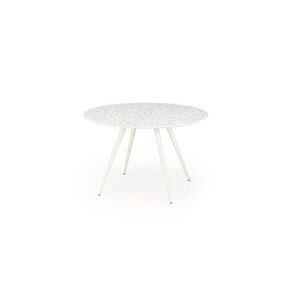 HALMAR Jídelní stůl Aramis 120 cm terrazzo bílý obraz