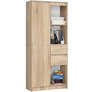 Ak furniture Kancelářská knihovna Rexa dub sonoma obraz