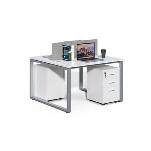 Kancelářská sestava 2 osoby Houseland Prime Max 01 120 cm bílá obraz