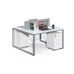 Kancelářská sestava 2 osoby Houseland Prime Max 01 140 cm bílá obraz