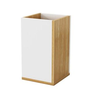 Kancelářský odpadkový koš Houseland Nuvia Bin dub/bílý obraz