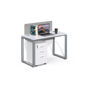 Kancelářský stůl s kontejnerem Houseland Prime Max 01 120 cm bílý obraz