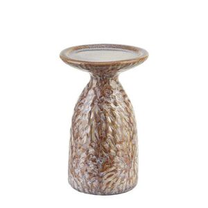 Mondex Keramický svícen YARINE BEIGE 16, 5 cm béžový obraz