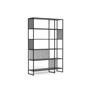 Actona Knihovna Strington 120 cm černá obraz