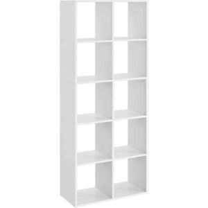 SONGMICS Knihovna Vasagle Broon 65, 5 cm bílá obraz