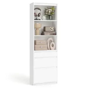SONGMICS Knihovna Vasagle Kain 57 cm bílá obraz