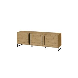 ADRK Komoda Ariana 150 cm černá/dub Artisan obraz