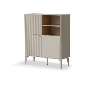 HALMAR Komoda BELUCI KM-2 97 cm kašmír/dub cremona obraz
