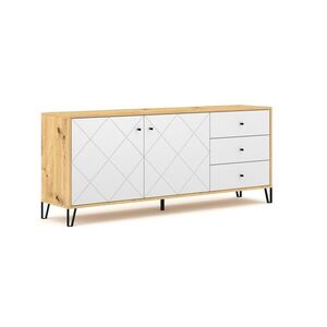 Vivaldi Komoda Bilbao 183 cm dub Artisan/bílá obraz