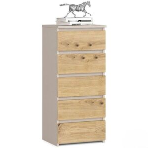 Ak furniture Komoda CL5 40 cm kašmír/dub Artisan obraz