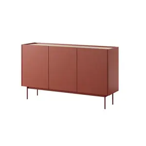 Piaski Komoda Color K144 červená/dub linea obraz