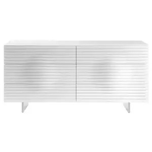 LivinHill Komoda Hudson 160 cm bílá/chrom obraz