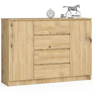 Ak furniture Komoda Inbia K 140 cm dub artisan obraz