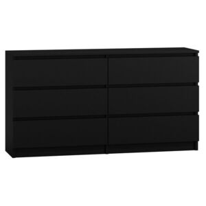 TP Living Komoda MALWA M6 140 cm černá obraz