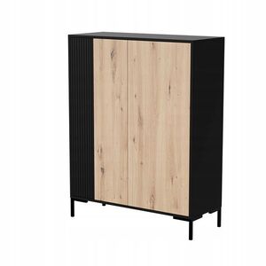 HALMAR Komoda Merci 100 cm černá/dub artisan obraz