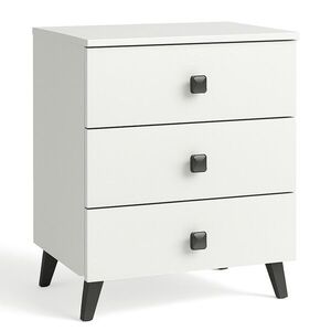 Ak furniture Komoda MOBI K-03 bílá/černá obraz