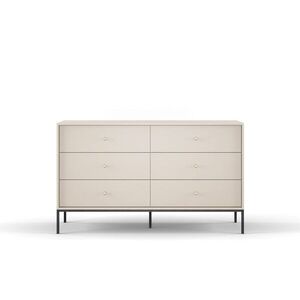 Piaski Komoda Mono II 154 cm se zásuvkami béžová/černá obraz