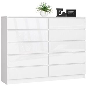Ak furniture Komoda Rollo K 160 cm bílá lesklá obraz