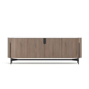 LivinHill Komoda Silario 220 cm ořech/mramor obraz