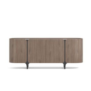 LivinHill Komoda Sileno 200 cm ořech/černá obraz