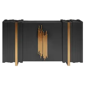 LivinHill Komoda Stilig ST023B 160 cm černá/zlatá obraz