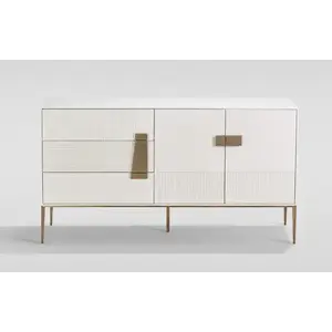 LivinHill Komoda Stilig ST102A 160 cm bílá/zlatá obraz