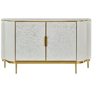 LivinHill Komoda Stilig ST906C 150 cm krémová/zlatá obraz