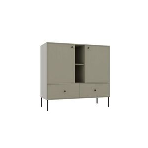 ADRK Komoda Tilina 2D 2S 2P 100 cm eukalyptus/černá obraz