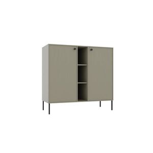 ADRK Komoda Tilina 2D 3P 100 cm eukalyptus/černá obraz