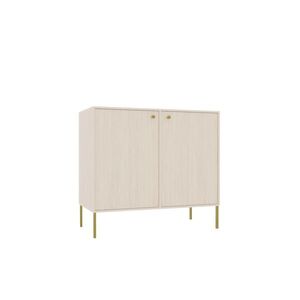 ADRK Komoda Tilina 2D 84 cm béžová/zlatá obraz