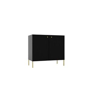ADRK Komoda Tilina 2D 84 cm černá/zlatá obraz