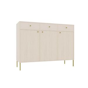 ADRK Komoda Tilina 3D 3S 125 cm béžová/zlatá obraz