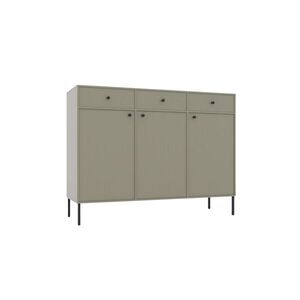 ADRK Komoda Tilina 3D 3S 125 cm eukalyptus/černá obraz