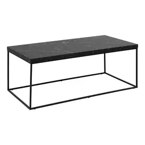 Actona Konferenční stolek Barossa 110 cm černý mramor/černý obraz