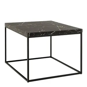 Actona Konferenční stolek Barossa 60 cm černý mramor/černý obraz